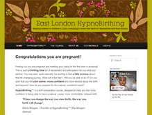Tablet Screenshot of eastlondonhypnobirthing.co.uk